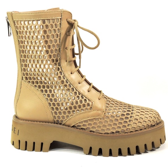 CASADEI 🇮🇹 WOMENS SAND LEATHER FASHION SUMMER BOOTIE - Picture 4 of 8